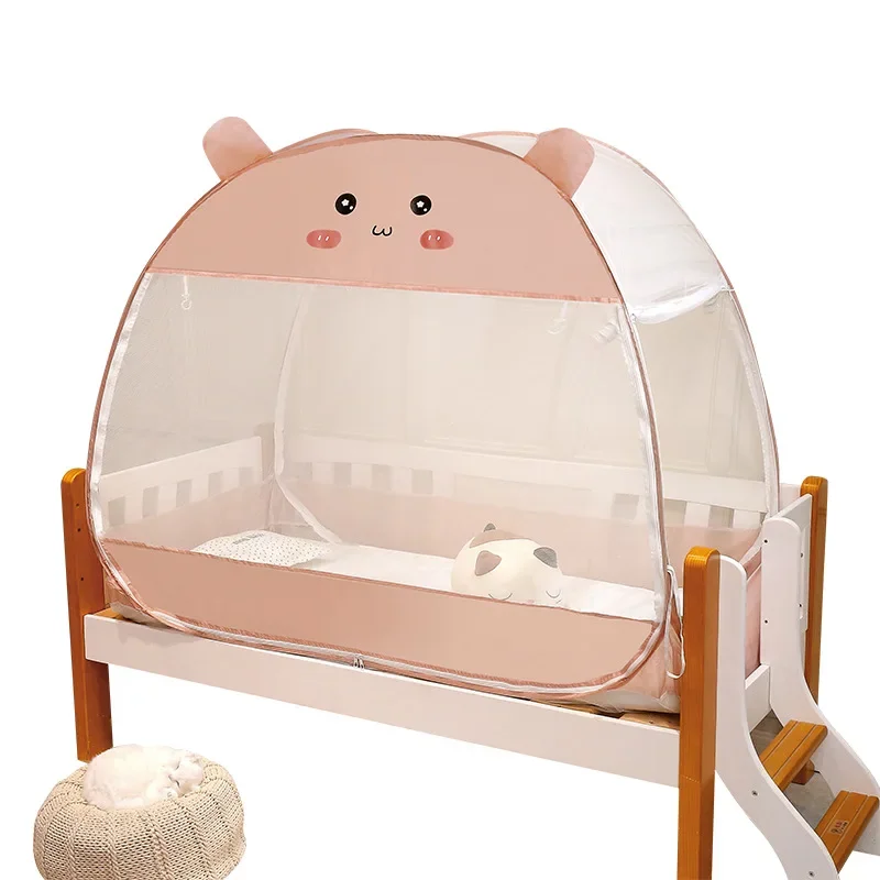 

Baby bed mosquito net, newborn children's baby mosquito net cover is free to install a bottom foldable mosquito net