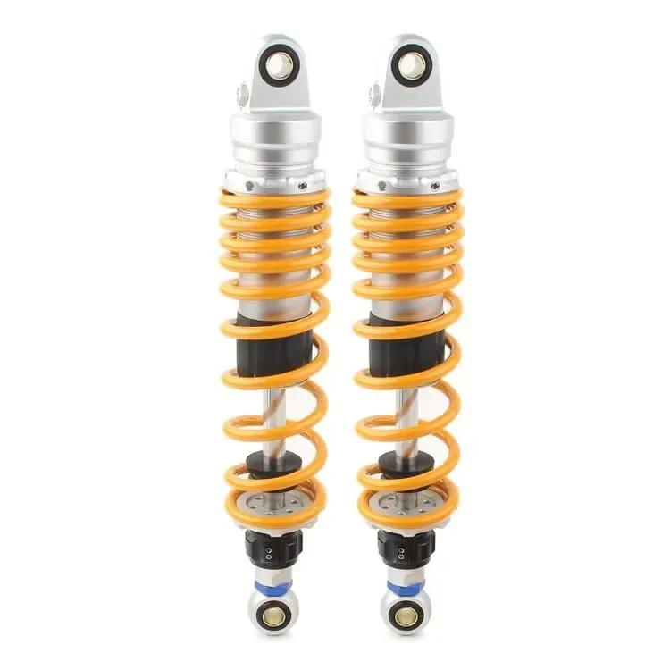 7mm Spring 320mm 330mm 340mm 350mm 360mm 370mm Adjust Damping Shock Absorber For Honda Yamaha Kawasaki Suzuki