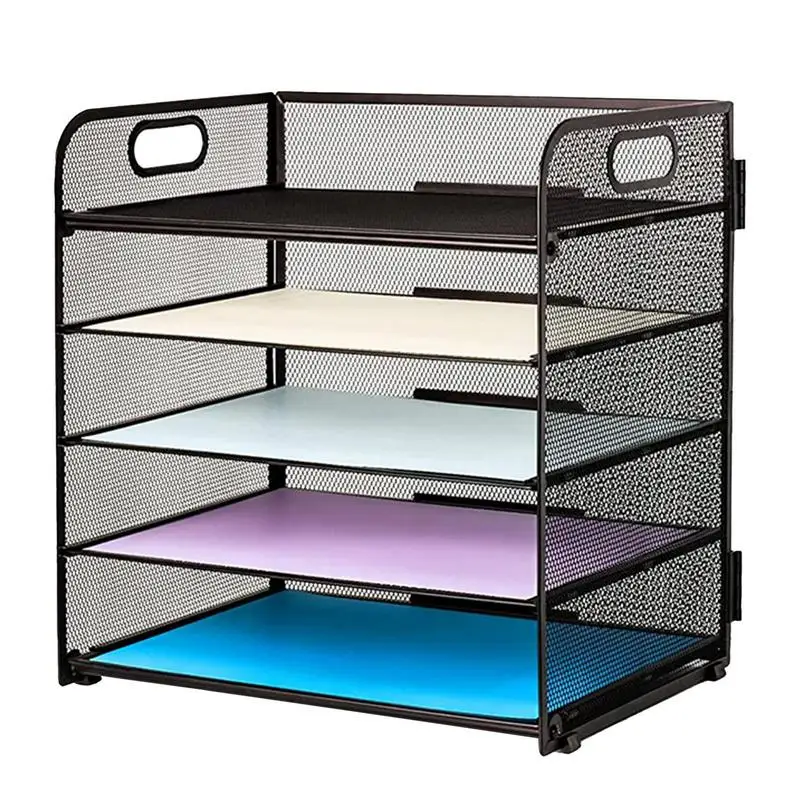 Datei ablage Mesh Desktop Organizer Brief ablage Schreibtisch Organizer kompakte und robuste Mesh Tray Papier Organizer zum Drucken von Papier Rechnung