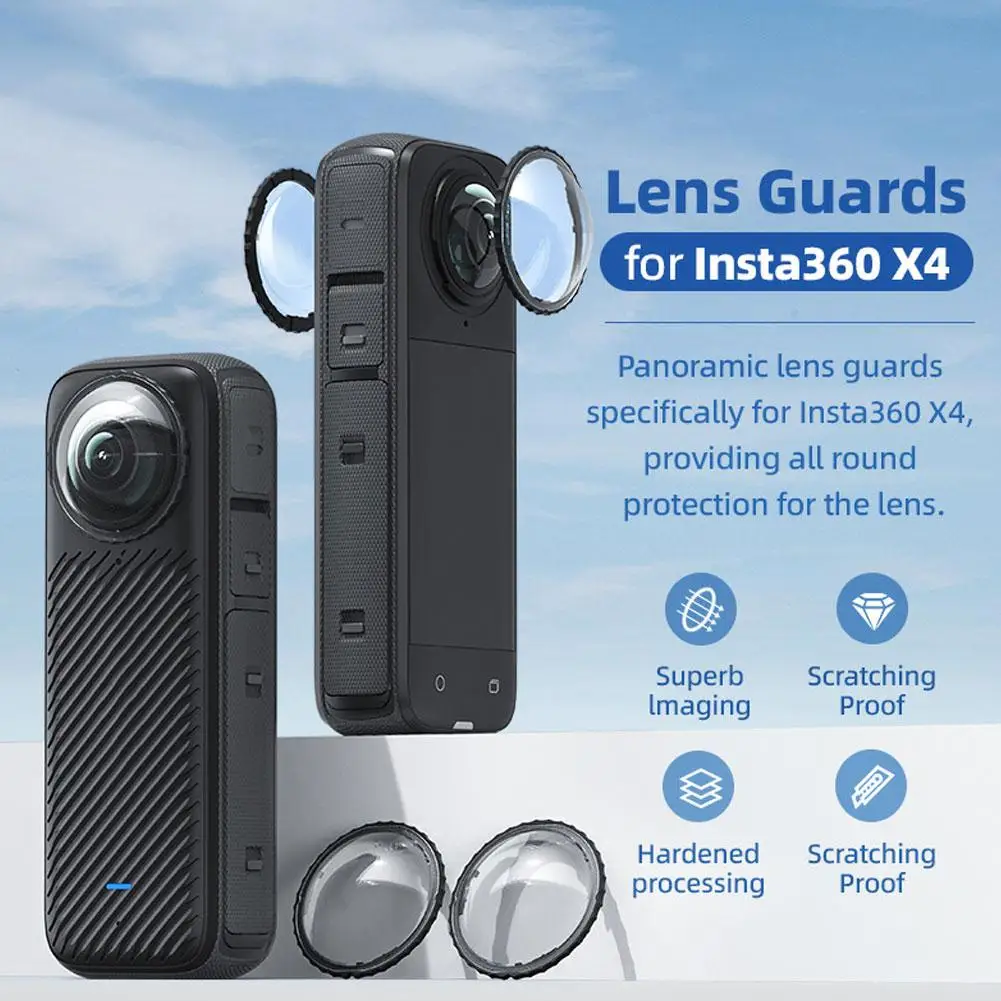 Capa protetora de lente para AMagis, Lens Guards, Optical, Action Camera Acessórios, Insta360, X4, U4K9