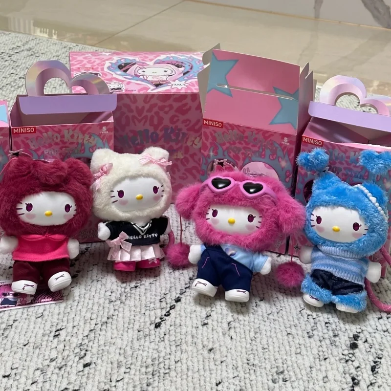 

New Genuine Kulomi Melody Hellokitty Popstar Series Vinyl Plush Blind Box Hellokitty Bag Pendant Mysterious Box Trendy Toy Gift