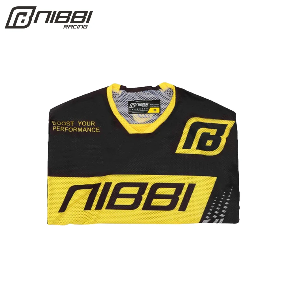 NIBBI Motocross Clothing Gear Set Jersey  Pants Dirt Bike Motorcycle Racing Suit Gray Yellow White