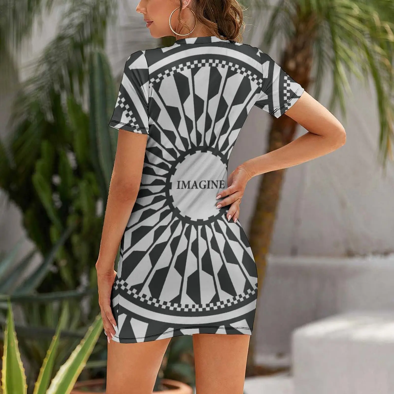 Imagine - Memorial Short Sleeved Dress women dresses Beachwear dress for woman Dress