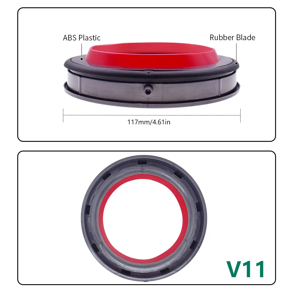 Guarnizioni compatibili con Dyson V11 SV14 SV15 V10 SV12 V12 SV20 cestino della polvere anello di tenuta fisso superiore attacco benna della polvere