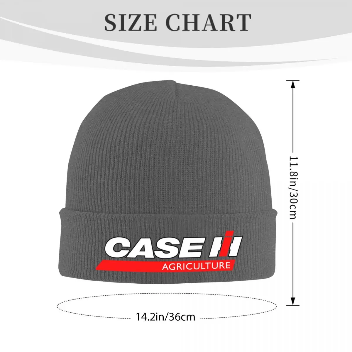 TRACTOR-CASE LOGO Warm Knitted Cap Hip Hop Bonnet Hat Autumn Winter Outdoor Beanies Hats for Men Women Adult