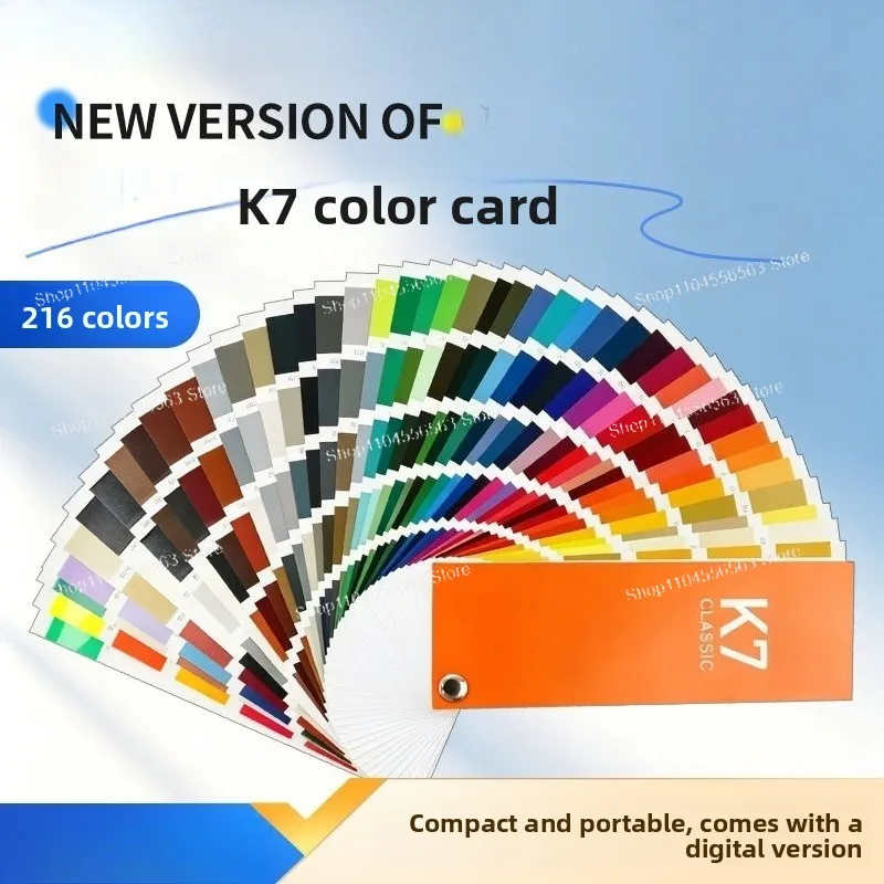 Color Card K7 International Standard Universal Color Label Card Paint Toning Paint