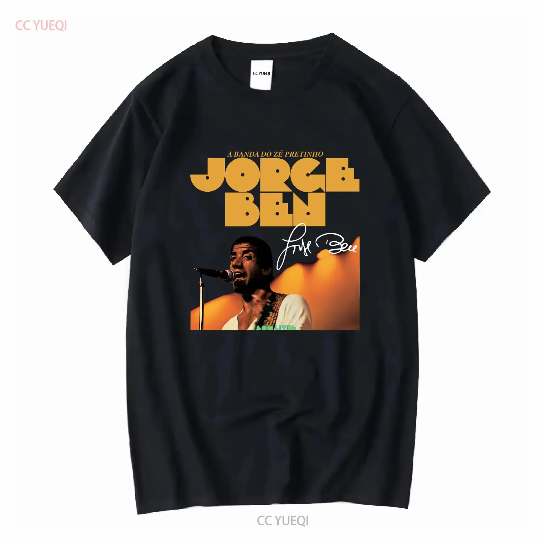 Jorge Ben Jor Signature  T Shirt All Size S to 2345XL TM94 long sleeves vintage Washed Slightly designer clothes fashion