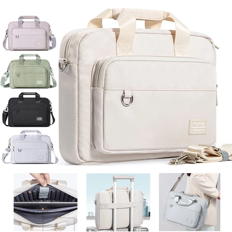 Bolso de hombro para ordenador portátil para hombre y mujer, bolsa de 13, 14 y 15,6 pulgadas para Macbook Air Pro 13,3, 15, M3 Pro 14,2, 16, M2,