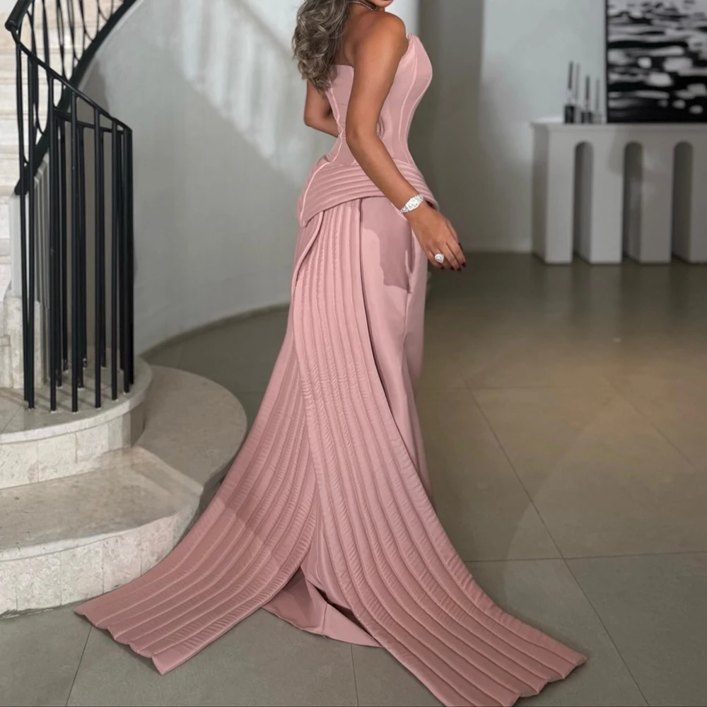 カスタマイズされたマーミアドイブニングドレスフロアレングスオフショルダーフルスリーブウエディングドレスファッションレースビーズドレープパーティードレス