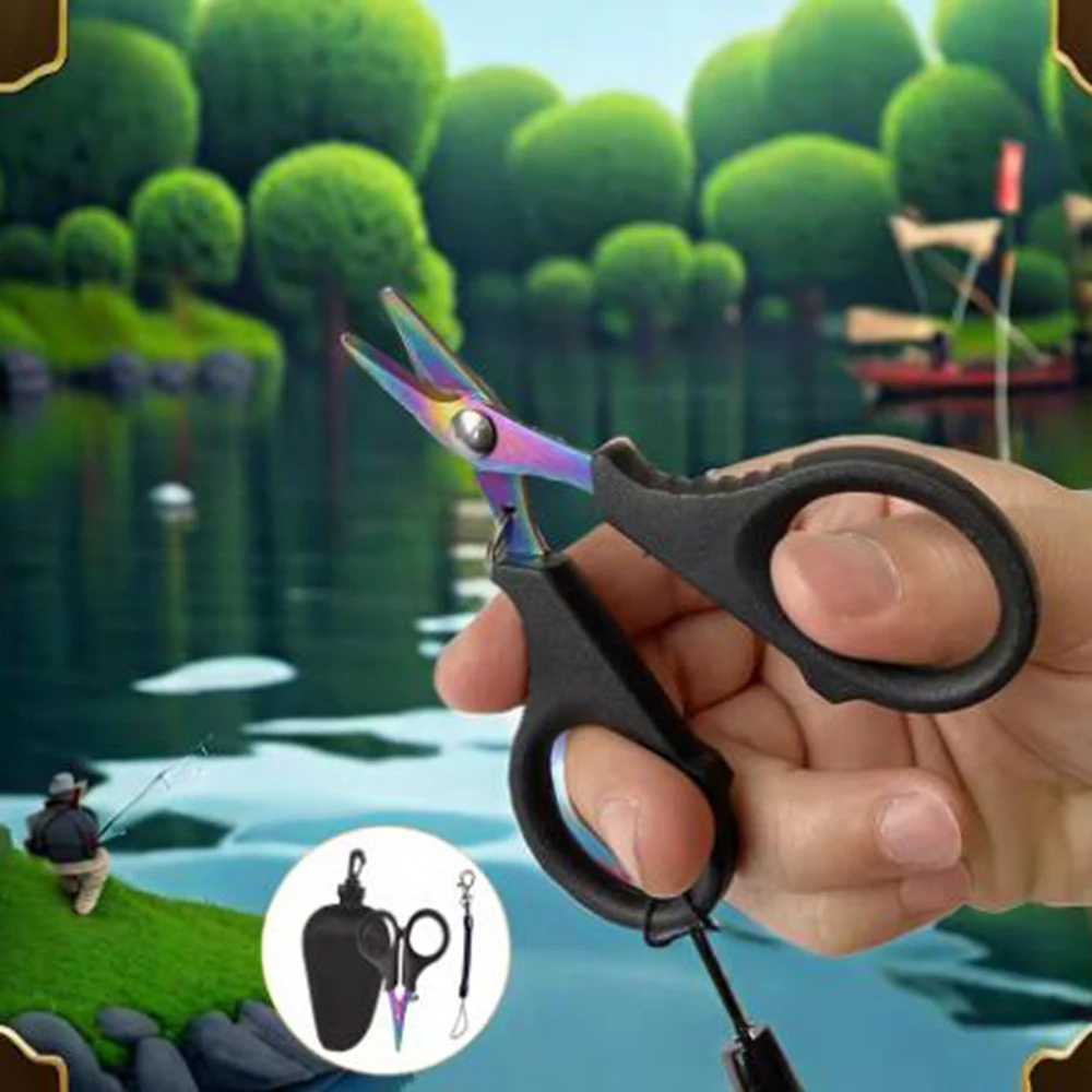 

Small Fishing Line Scissors Portable Mini Pe Line Cutter Stainless Steel Antirust Braid Line Cutter Plies Fish Scissors Tools