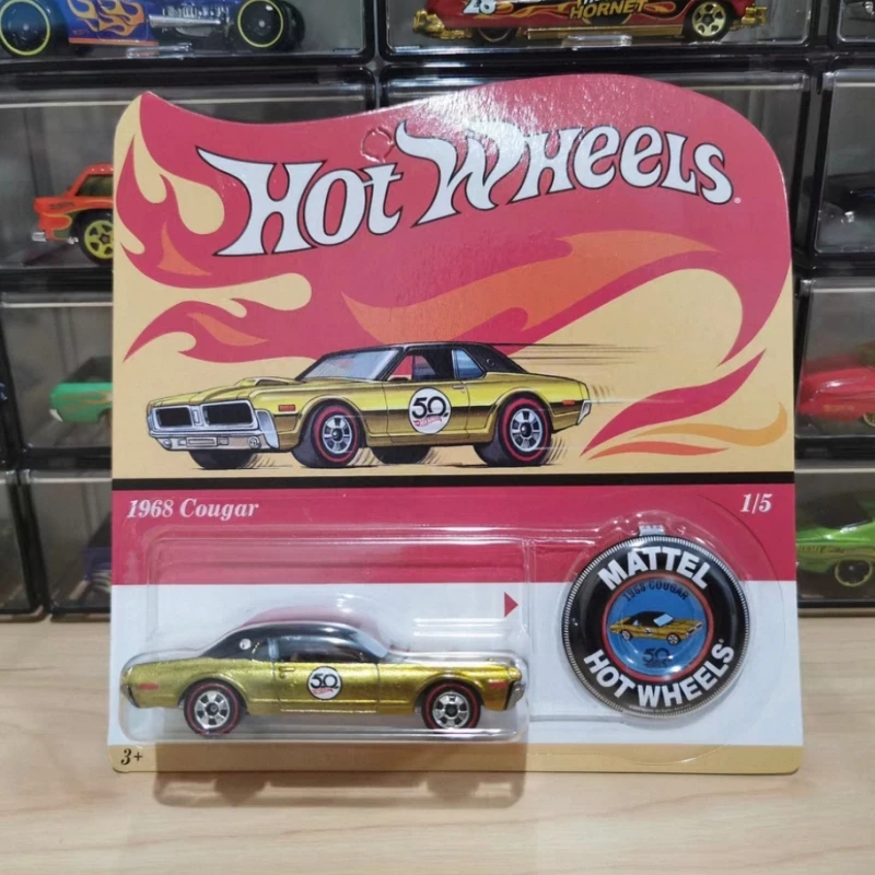 Stock Hot Wheels 50th Anniversary Remake Collection Limited Edition legeringsmodel speelgoed met badge Herdenkingseditie kleine auto