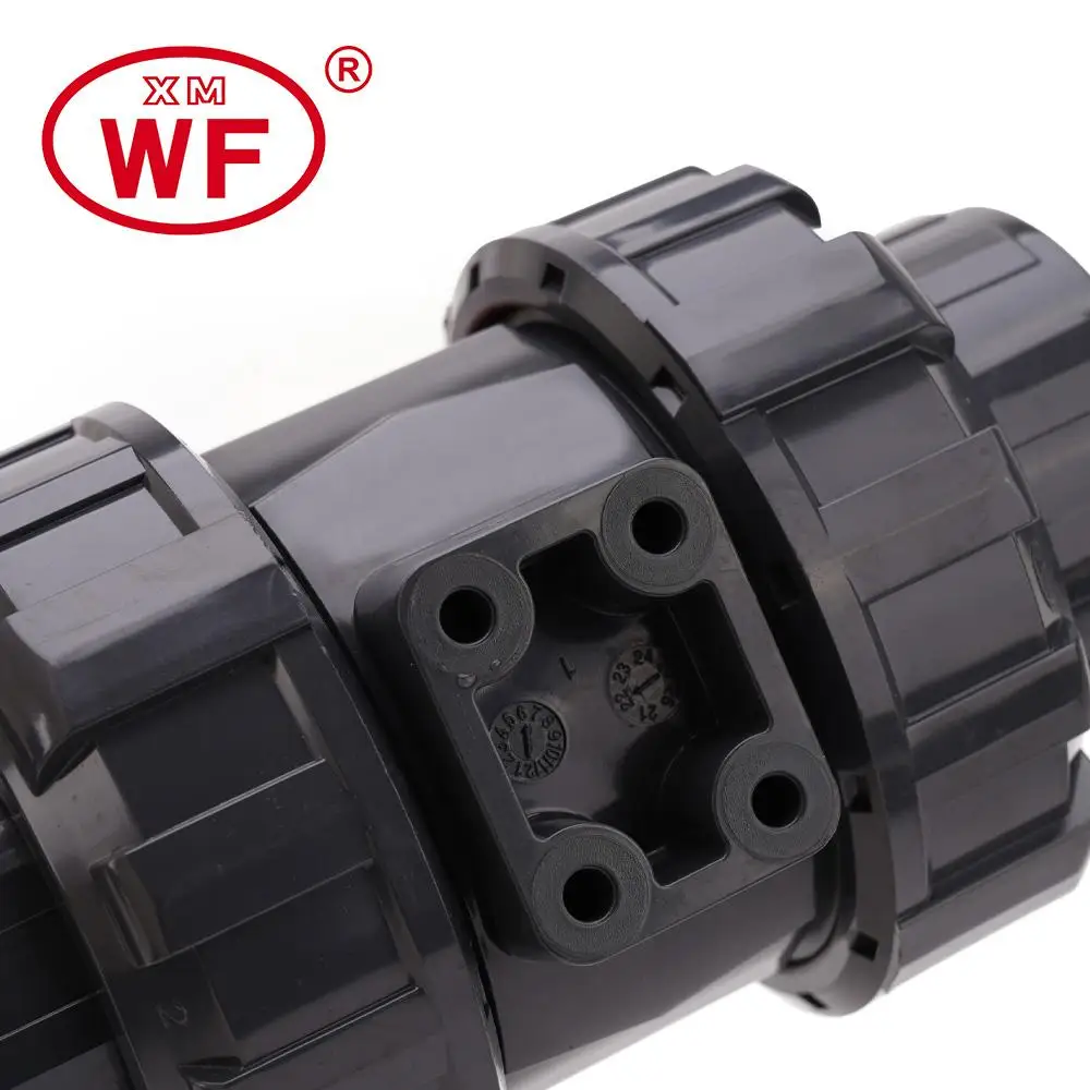 1pc Inner Dia20mm 25mm 32mm 40mm 50mm PVC Ball Valve Union Valve PVC Water Pipe Connector Plumbing Hose Fittings Slip Shut Valve