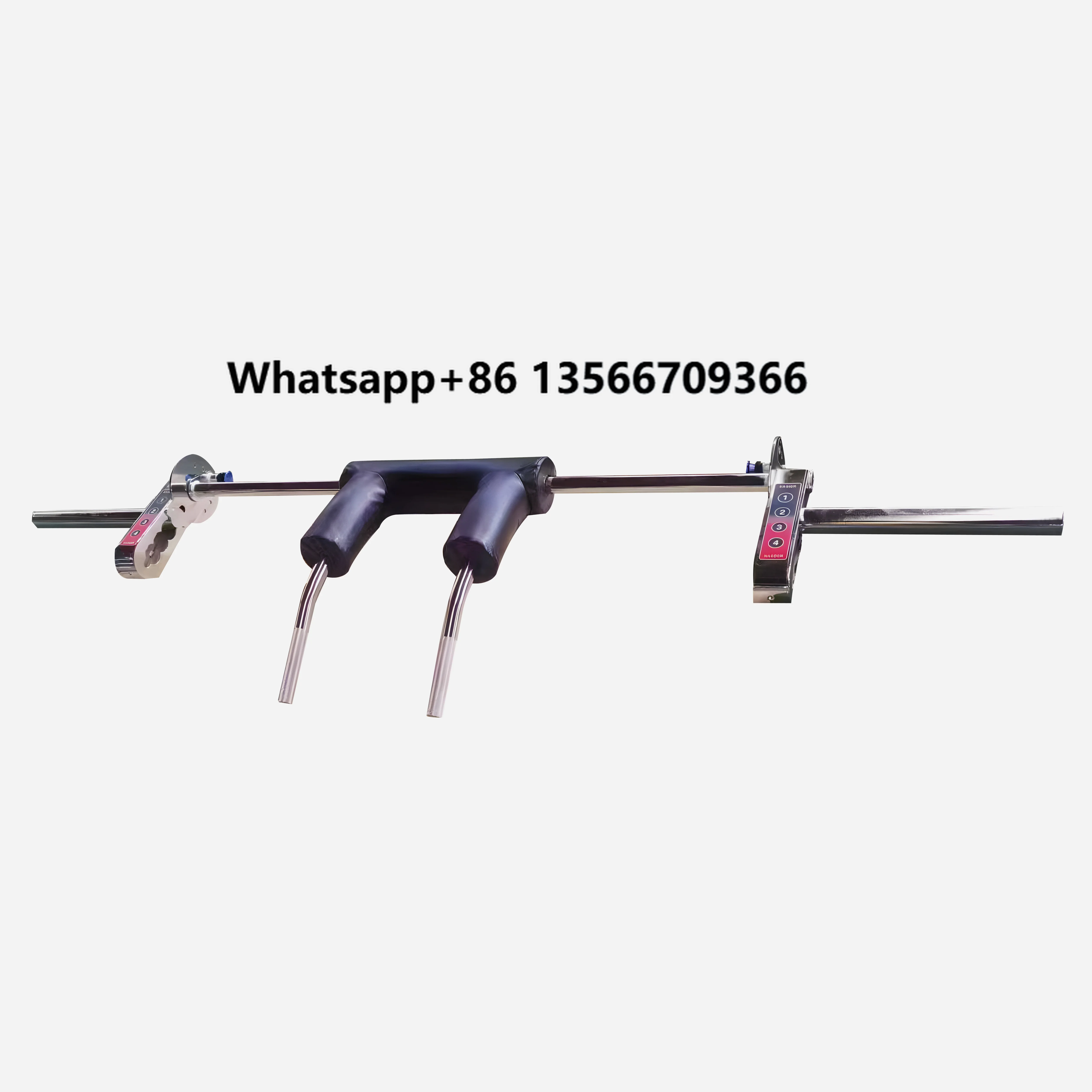 

1000lbs Weight Lifting Barbell with Shoulder and Arm Pads Transformer Bar Adjustable Safety Squat Bar