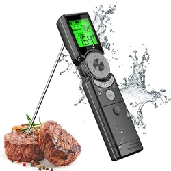 Portable Meat Thermometer LCD Digital Baking Instant Read Kitchen Waterproof Food BBQ Thermometer Handheld Fold Thermometer