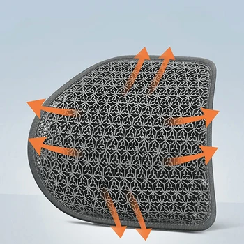 차량용 젤 요추 지지대 버팀대, 통기성 냉각 벌집 모양 등 지지대 쿠션, 허리 통증 완화, 자동차 액세서리 