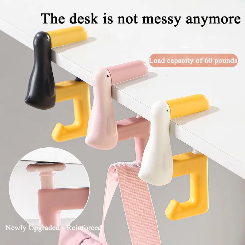 Thinking About Duck Portable Hook Hanging Decor Table Wallet Bag Hook Wall Hanger Bracket Handbag Non Punching Backpack Hook