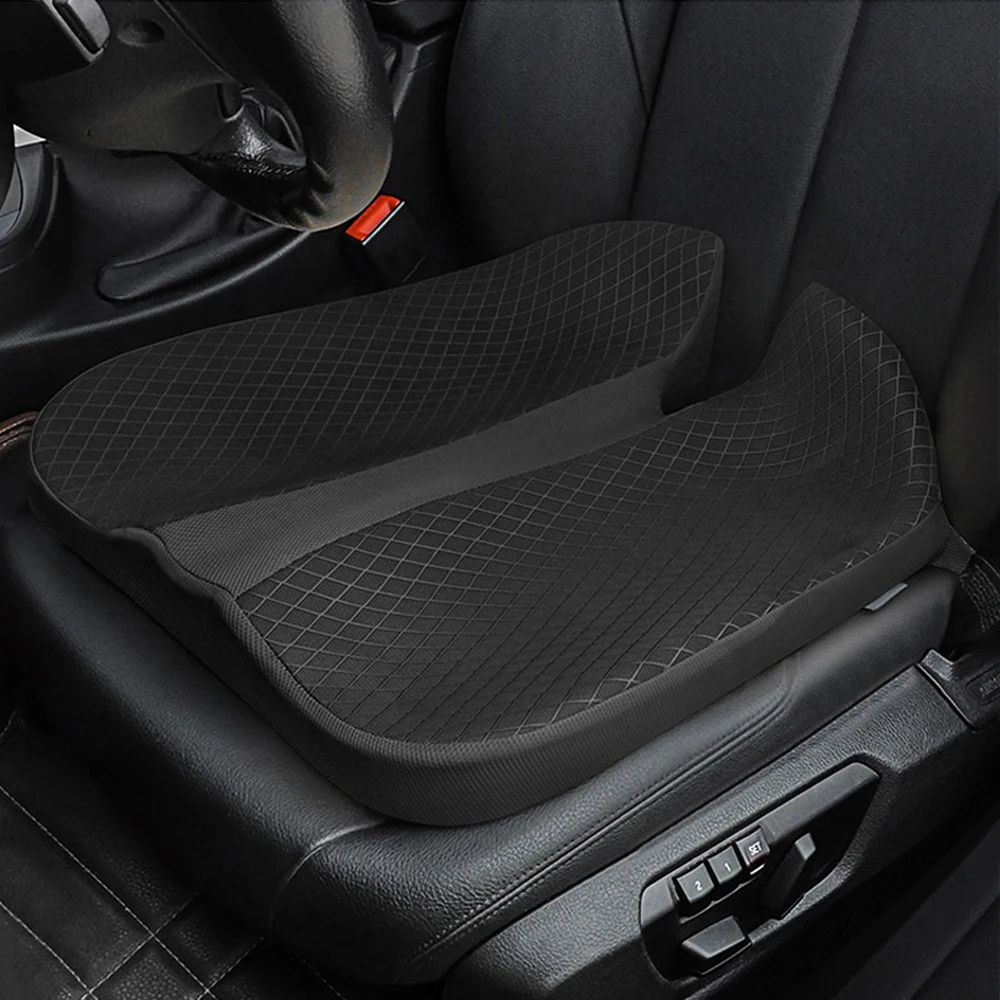 Memory Foam Car Cushion Driver's Heightened And Thickened Anti-skid Pad Breathable Office Chair Wheelchair Sofa Protection Mat