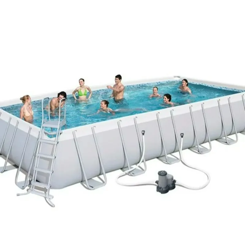 

Outdoor Family Round Steel Frame Pool Stable Structure Suitable For Adult Outdoor Water Entertainment And Backyard Leisure Use