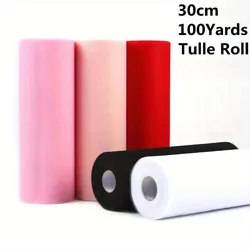 Grande rolo de tule para decorações DIY, arco tutu, festa de aniversário, casamento, atualização, 12 