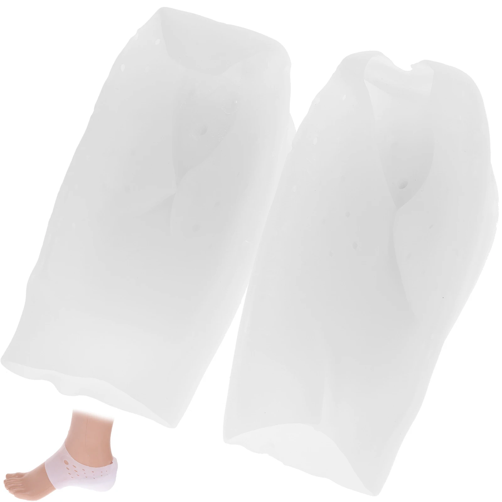 

Invisible Heightening Insoles Silicone Shoe Pads Lift Inserts Half Heel Practical Heel Lifts Lightweight Durable Medical Grade