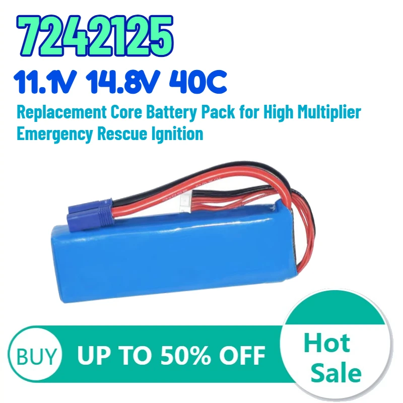

11.1V 14.8V 40C 7242125 Replacement Core Battery Pack for High Multiplier Emergency Rescue Ignition Starter