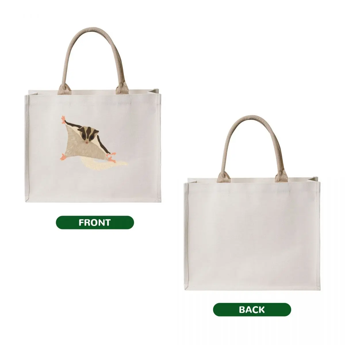 Sugar Glider Tote Bag university shopper bag Woman shopper bag the tote Reusable bags