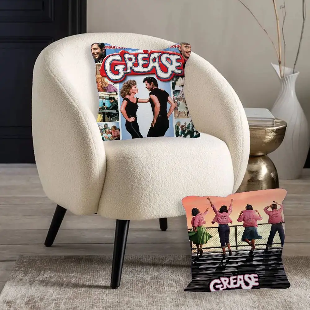 GREASE-Vintage Movie Maple Design Cushion Cover Happy Autumn