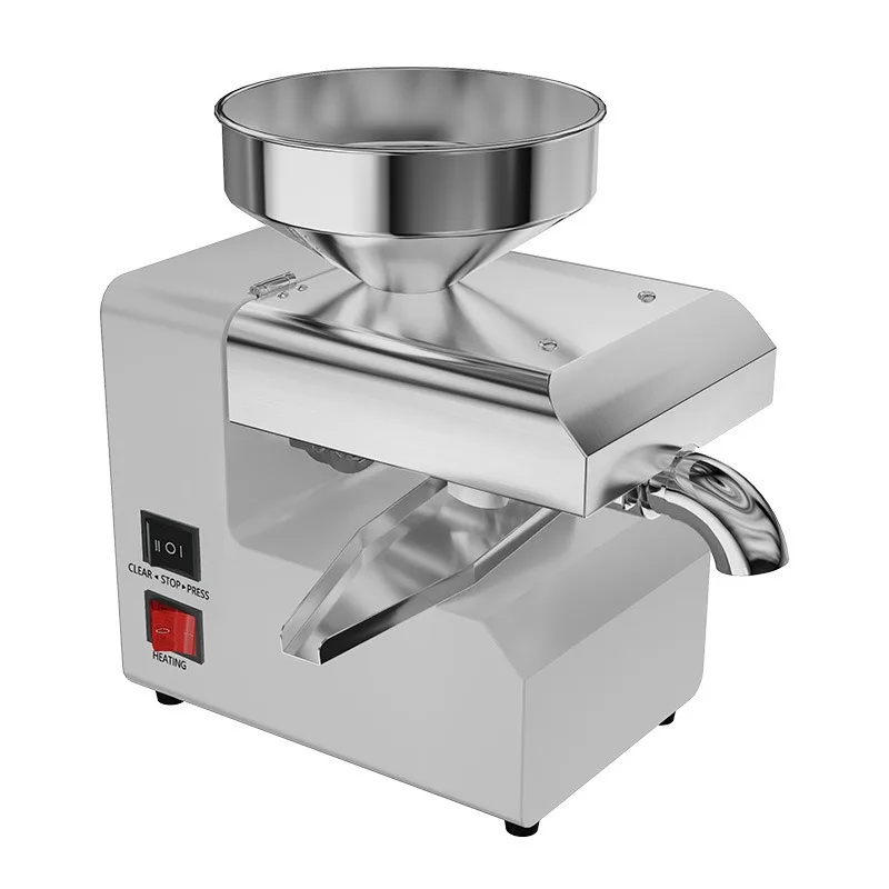 Small household oil press, commercial fully automatic intelligent constant temperature hot and cold oil press