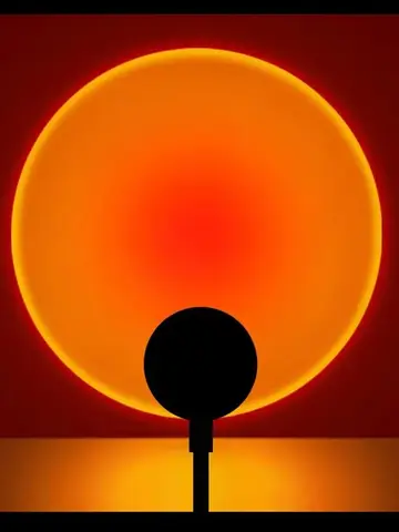 HOMEFISH LED Sunset Projection Lamp USB Mood Light for Bedroom Living Room Photography Wall Decor Birthday Party