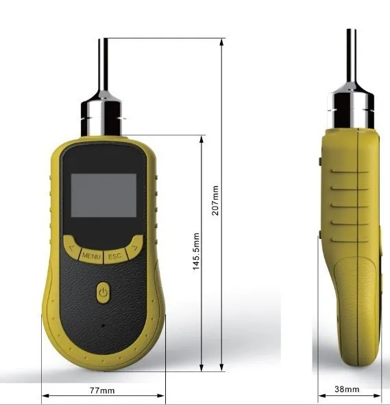 UpgradeBattery power portable handheld pump 4 to 1 multi gas analyzer refrigerant gas leak detector CE