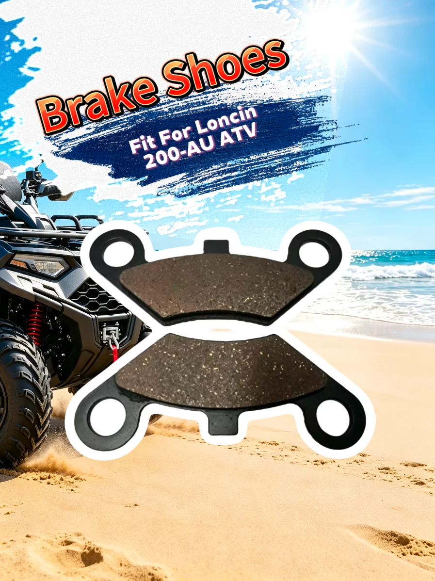 Rear Axle Brake Pads Disc Brake Pads Friction Pads and Brake Shoes Fit for Loncin 200-AU ATV