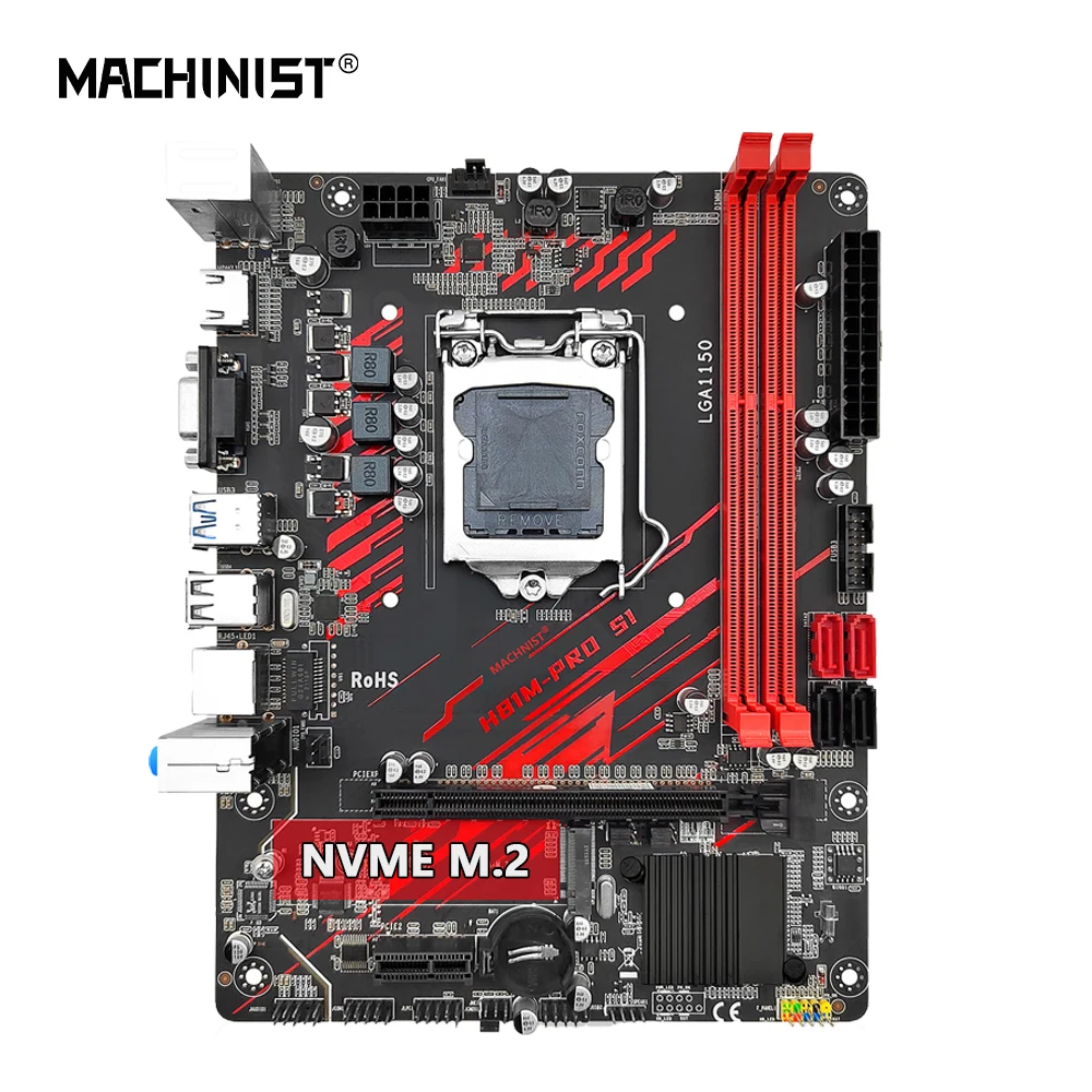 MACHINIST H81 Scheda madre LGA 1150 Supporto Xeon E3 V3 v4 CPU Core i3 i5 i7 Processore DDR3 RAM HDMI SATA M.2 3.0 H81M-PRO S1