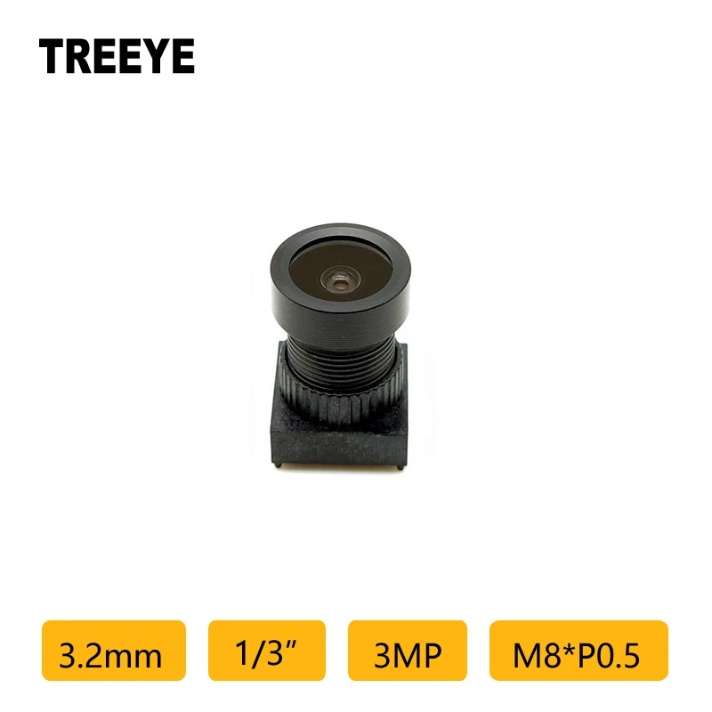 

HD 3.2mm Lens 3.0Megapixel 1/3" M8 Lens 650nm IR Filter Non Distortion Face Recognition Lens QR Code Scanning Lens CCTV Lens