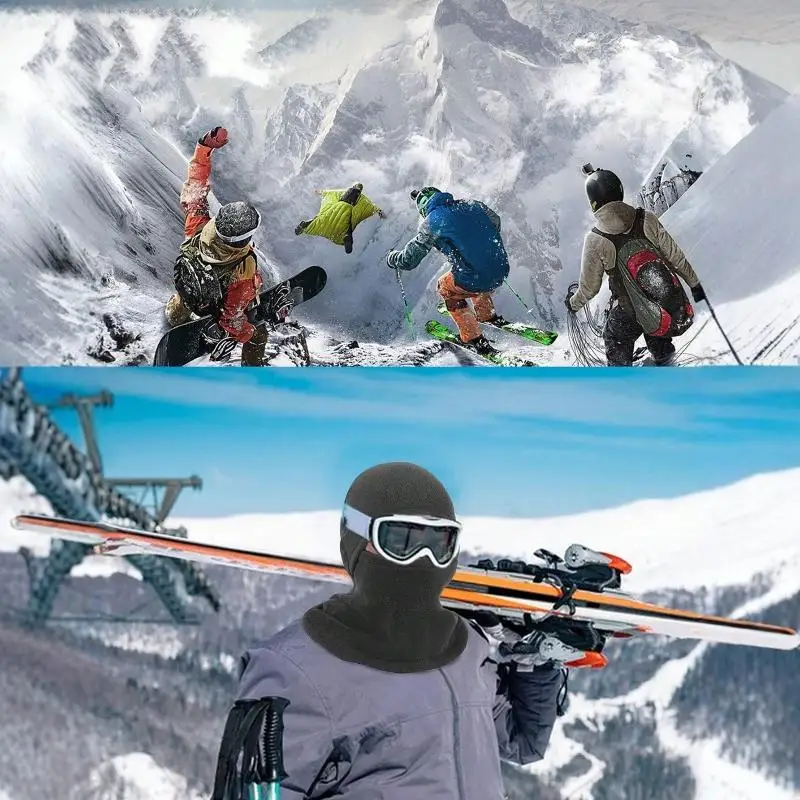 Winter Cycling Mask Thermal Windproof Ski Mask Men Women Warm Polar-fleece Outdoor Sport Motorcycle Face Mask