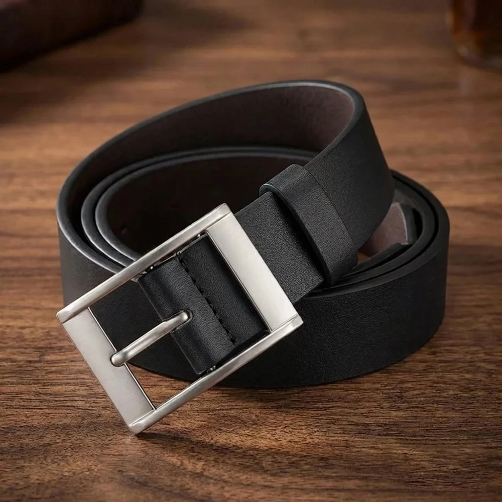 2PCS Personalized Men's Wallet Belt Set Fashion Men's Outdoor Leisure Belt Simple Men's Pin Buckle Belt Wholesale Direct Sales - view 6