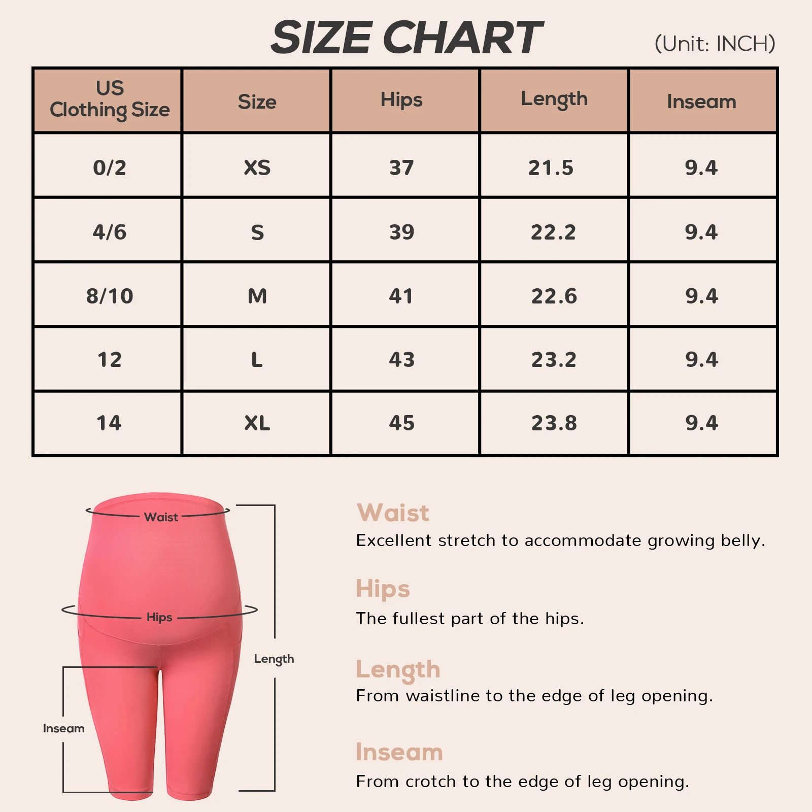 Maternity Biker Shorts For Pregnant Women Over Belly Yoga Sport Pregnancy Workout Athletic Bike Pants With Pockets Leggings 8