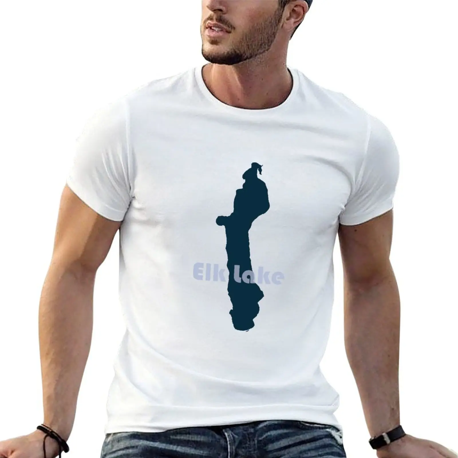 

Elk cotton Elk for man Lake, Rapids, 100 Michigan man t T-Shirt shirt shirt luxury t percent