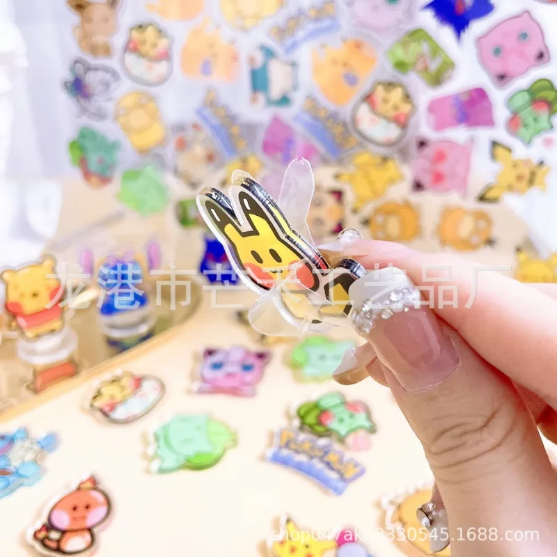 Cartoon anime My Hero Academia Arale acrylic patch double-layer 2cm/4cm/8cm handmade DIY keychain PP clip accessory material