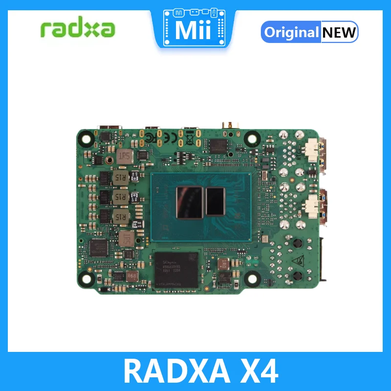 Radxa X4 with Intel N100 Dual 4K Output 2.5Gbps Ethernet PCIe 3.0 M.2 M Key High-Performance SBC