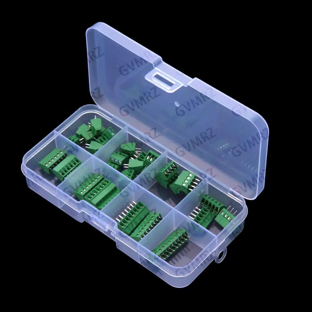 35PCS 2.54MM 2P-10P KF128 2P 3P 4P Threaded Screw Terminal Connector 2.54MM Pitch 8P 10P 2P 3P 4P 5P 6P 7P 8P 9P 10P