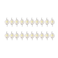 20 Pcs High Power 2 Pin 3W White LED Bead Emitters 170-190Lm 6000K