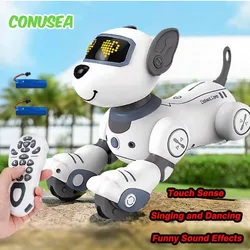 Intelligent Robot Dog Funny Electronic Robotics Remote Control Stunt Smart Robots for Children Boys Kids Creative Birthday Gift