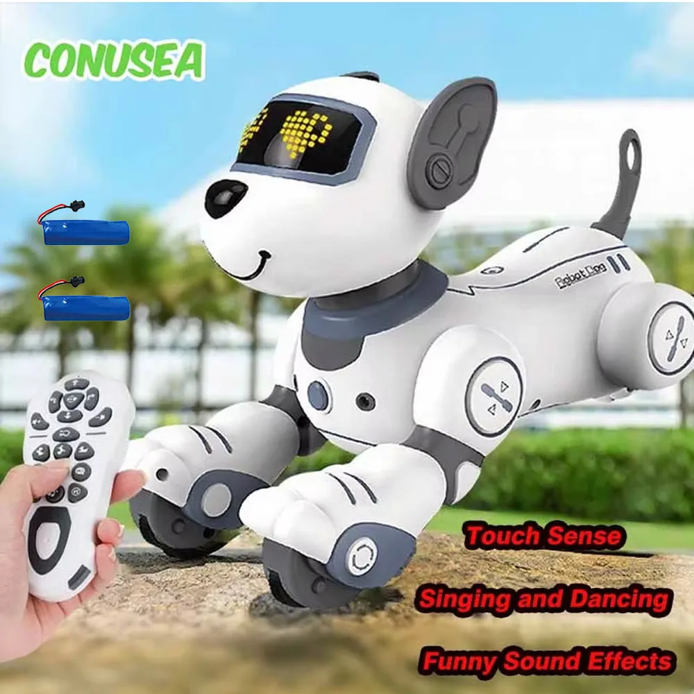 Intelligent Robot Dog Funny Electronic Robotics Remote Control Stunt Smart Robots for Children Boys Kids Creative Birthday Gift