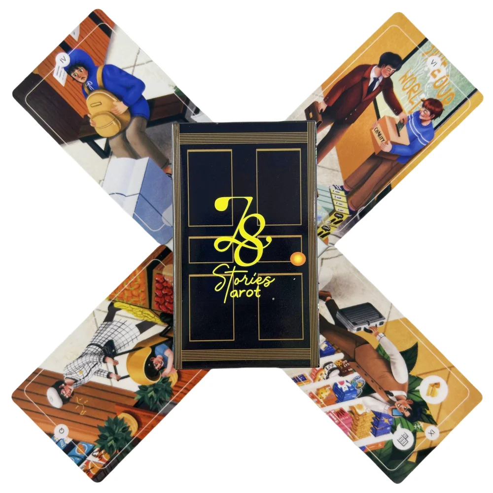 Hot Selling 78 Stories Tarot Cards English Board Game Playing Cards