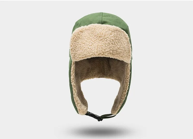 Lei Feng-Wintermützen für Herren und Damen, modische und trendige Gehörschutzhüte, warme Baumwollmützen, Pilotenmotorradmützen – Detail 13