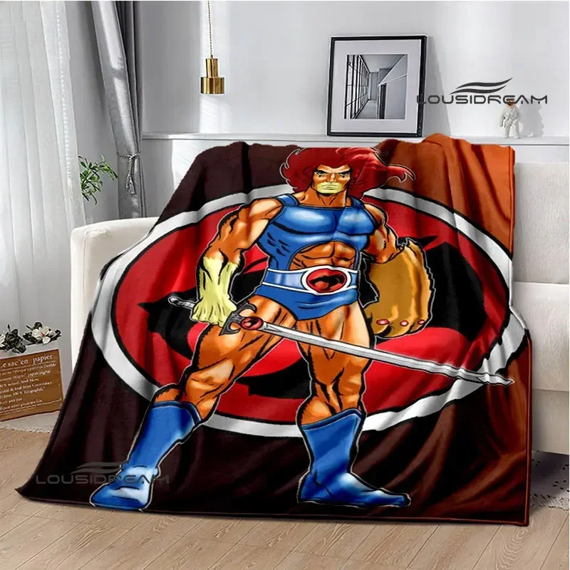 Coperta con stampa di cartoni animati Thundercats coperta calda per bambini t coperta con flangia coperta da viaggio per la casa fodere per letto