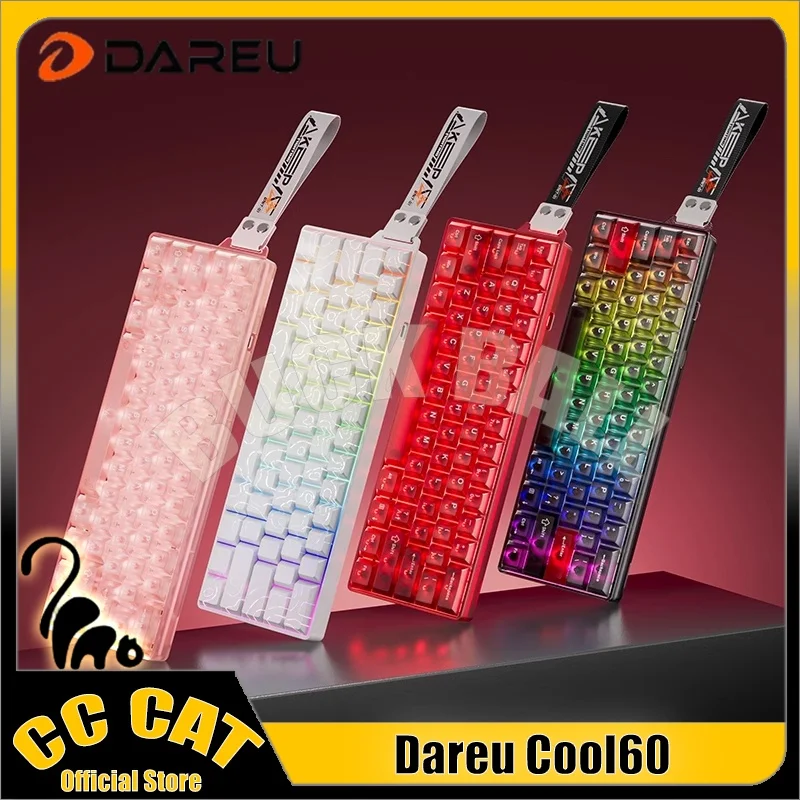

Магнитная клавиатура DAREU COOL60 8K RT0,01 мм, самая низкая 0,04 мс, быстрая задержка триггера, индивидуальная игровая механическая клавиатура RGB, аксессуары для ПК