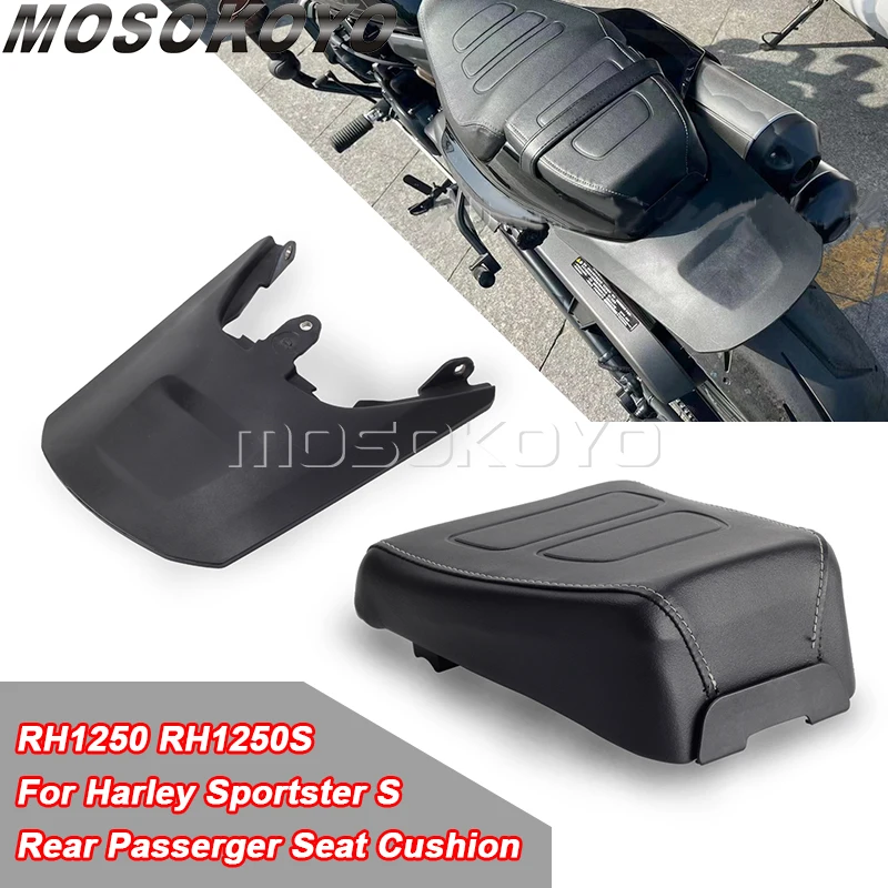 

Motor Passenger Pillion Seat + Rear Fender Extension Splash Guard Protector For Sportster S1250 RH1250 S 2021 RH1250S 2021 2022