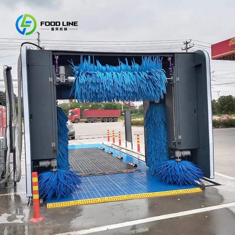 Customized auto car wash machine car washing system smart scan payment soft brush washing for roadside car wash workshops