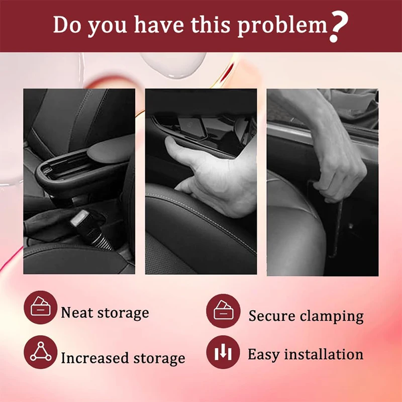 1/2 قطعة مقعد السيارة الفجوة حشو الجانب التماس التوصيل قطاع مانعة للتسرب ملء قطاع مع فتحة تخزين اكسسوارات الديكور الداخلي للسيارة #6